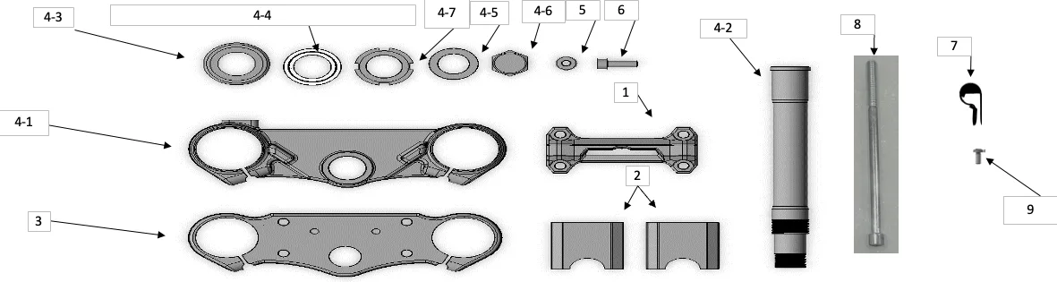 Diagram — Connecting plate assy