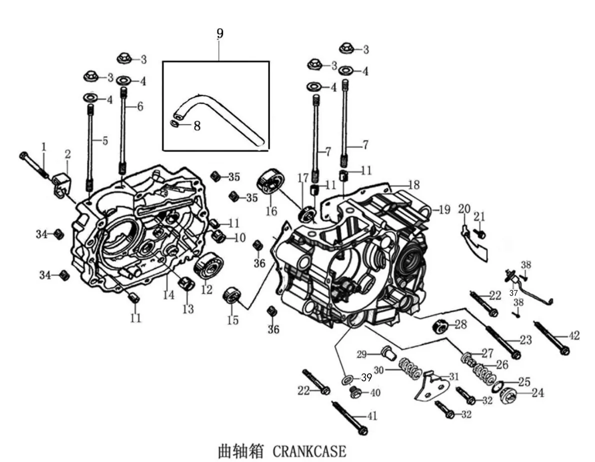 Схема — Картер двигуна