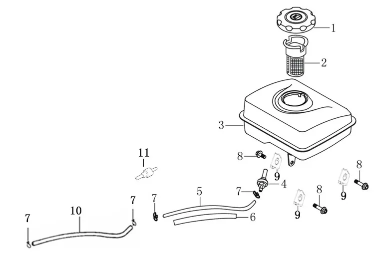 Diagram — Fuel tank