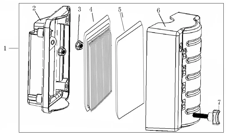 Diagram — Air filter