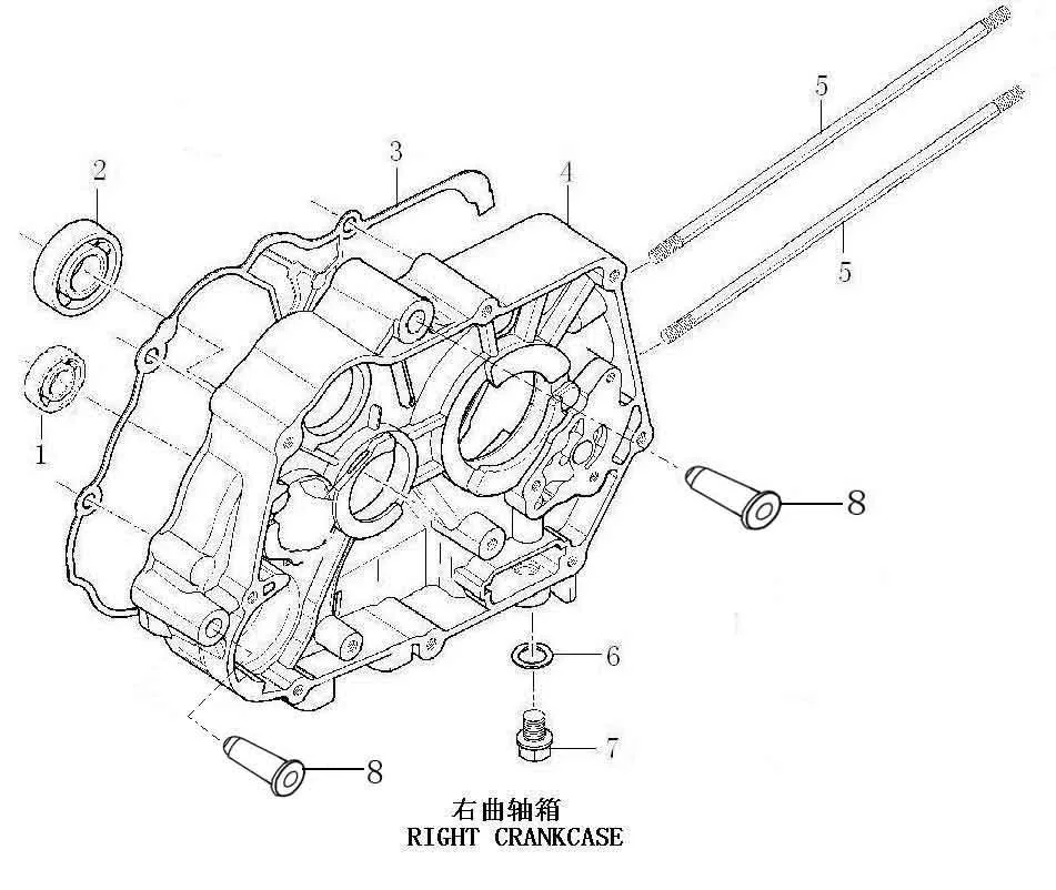 Схема — Правий картер