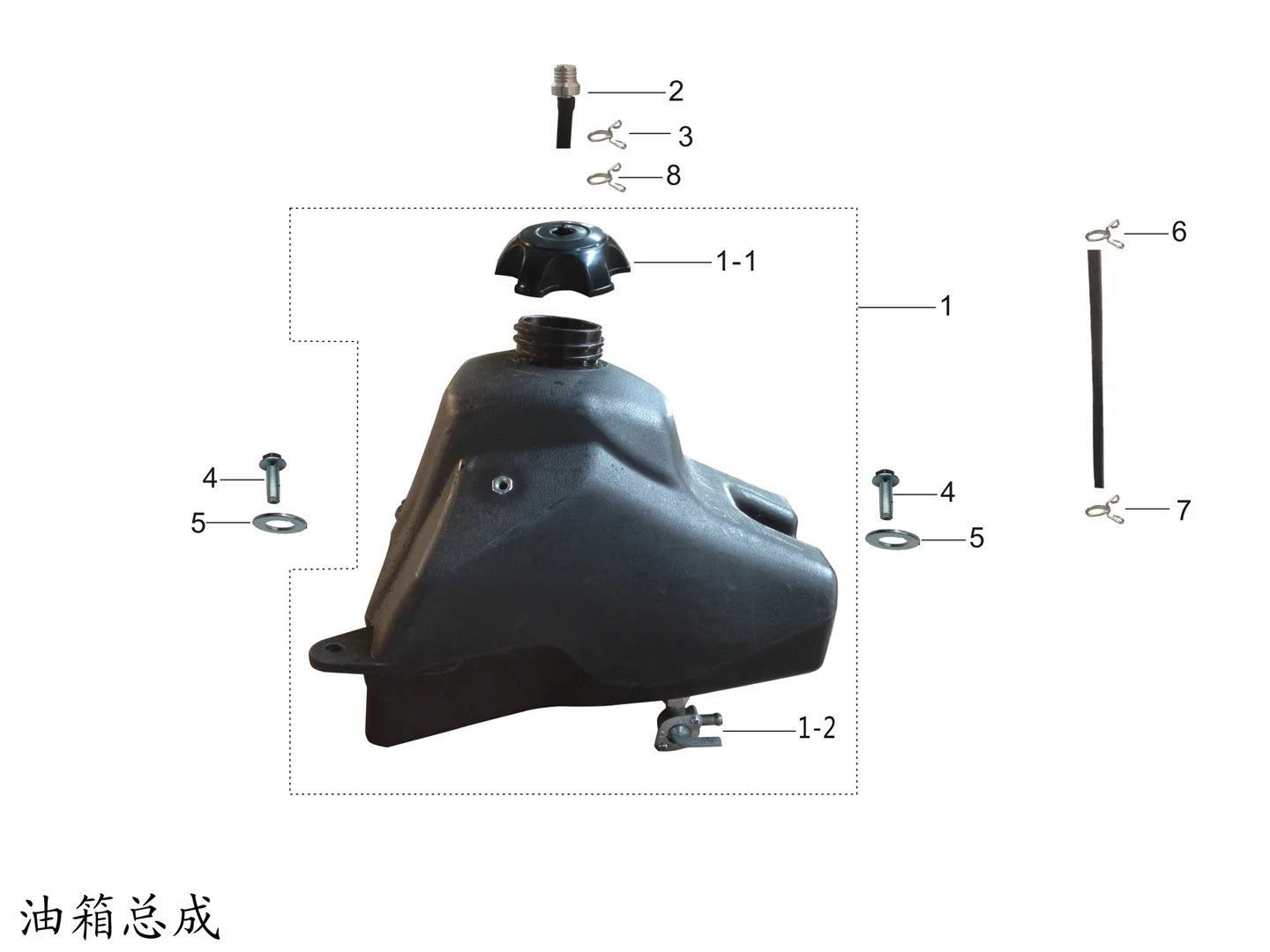 Схема — Паливний бак у зборі